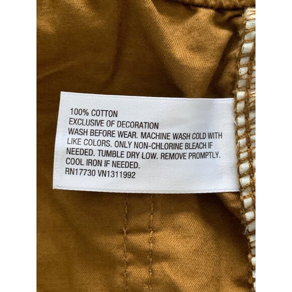 Cat & Jack Boys Cargo Shorts Brown Elastic Waist Drawstring Pockets 100% Cotton - Picture 6 of 9